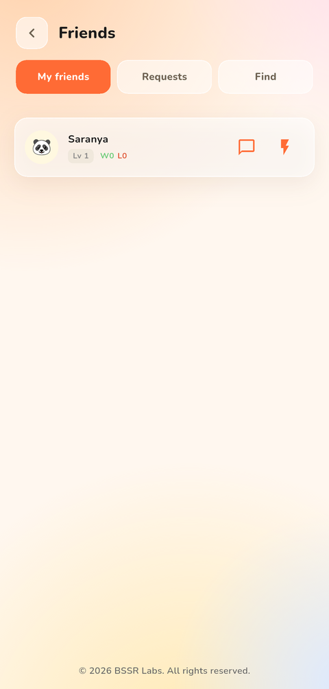 Friends list, added by friend code and approved by a parent