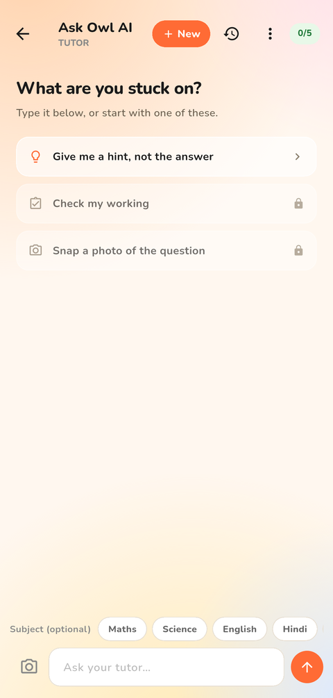 Ask Owl AI answering a question step by step